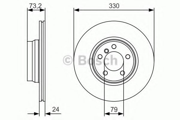 Disc frana BMW Seria 4 Cupe (F32, F82) (2013 - 2016) BOSCH 0 986 479 A06 piesa NOUA