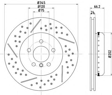 Disc frana BMW Seria 4 Gran Coupe (F36) (2014 - 2016) TEXTAR 92265525 piesa NOUA