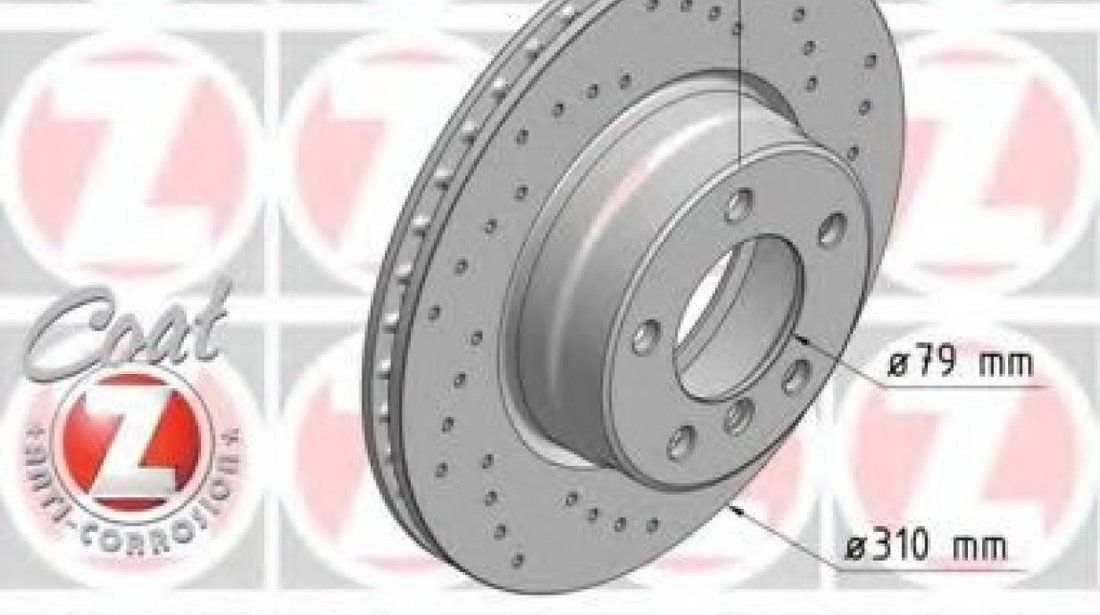 Disc frana BMW Seria 5 (E60) (2003 - 2010) ZIMMERMANN 150.3402.52 piesa NOUA