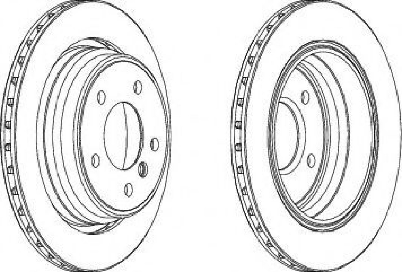 Disc frana BMW Seria 5 Touring (E39) (1997 - 2004) FERODO DDF836C piesa NOUA