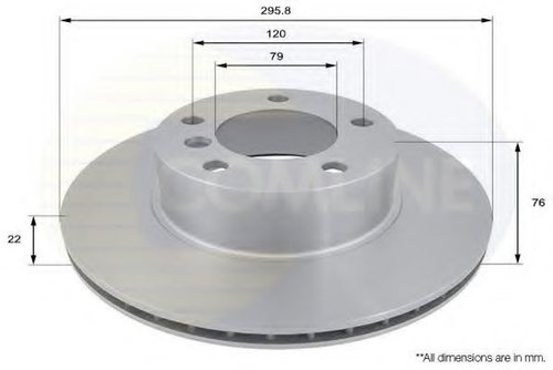 Disc frana BMW Seria 5 Touring (E39) (1997 - 2004) COMLINE ADC1705V piesa NOUA