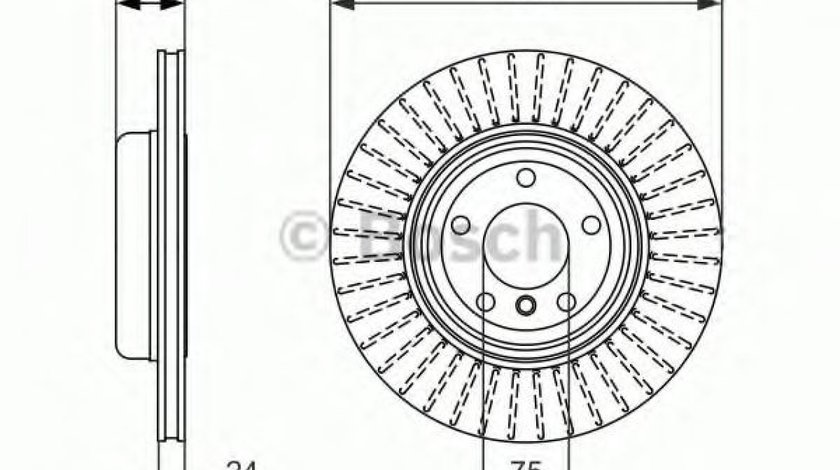 Disc frana BMW Seria 5 Touring (E61) (2004 - 2010) BOSCH 0 986 479 729 piesa NOUA