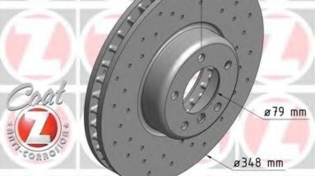 Disc frana BMW Seria 6 Cabriolet (E64) (2004 - 2010) ZIMMERMANN 150.3481.52 piesa NOUA