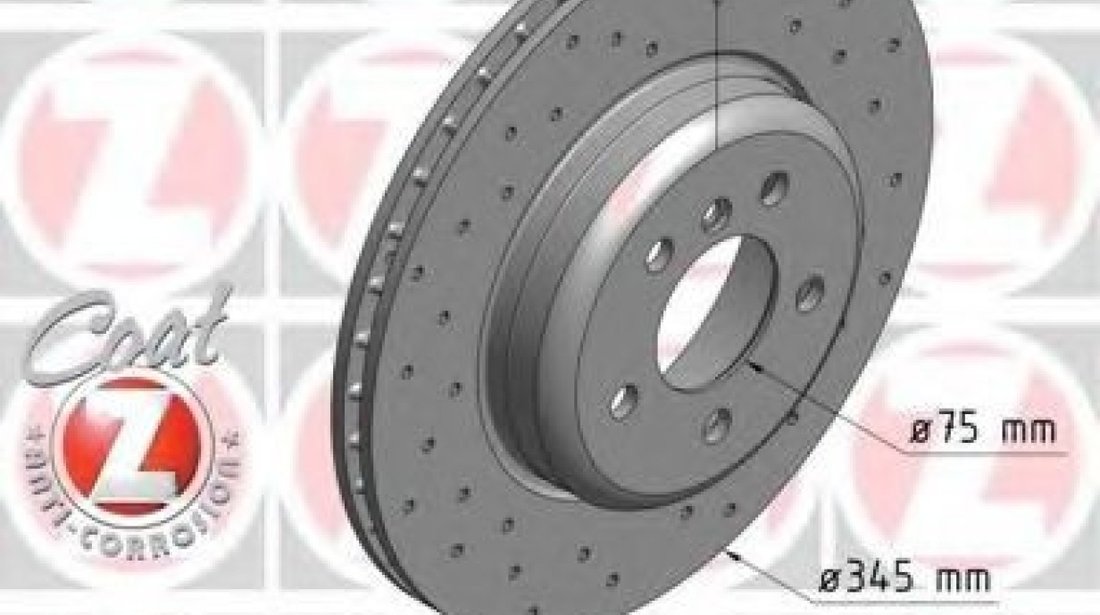 Disc frana BMW Seria 6 Cupe (F13) (2010 - 2016) ZIMMERMANN 150.3480.52 piesa NOUA