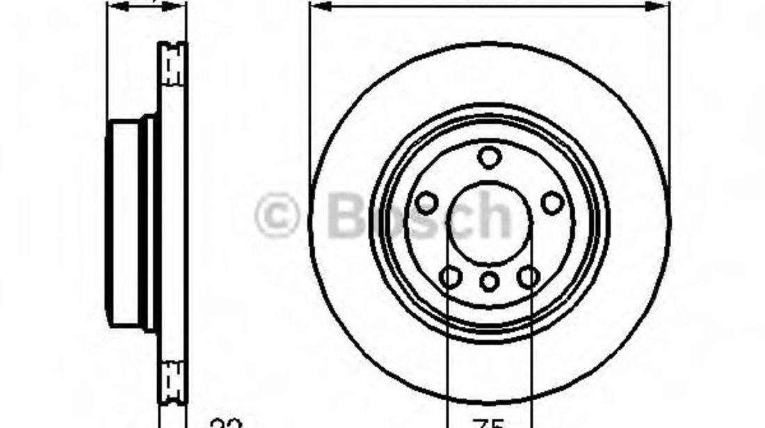 Disc frana BMW X3 (E83) (2004 - 2011) BOSCH 0 986 479 166 piesa NOUA