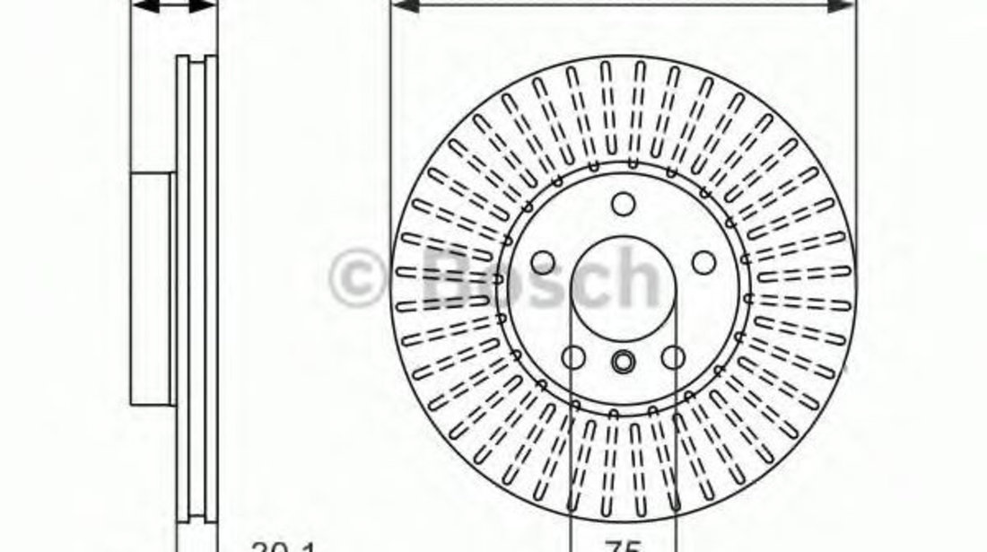 Disc frana BMW X5 (E70) (2007 - 2013) BOSCH 0 986 479 624 piesa NOUA