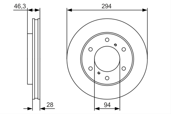 Disc Frana Bosch Fiat 0 986 479 S63