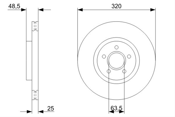 Disc Frana Bosch Ford 0 986 479 310