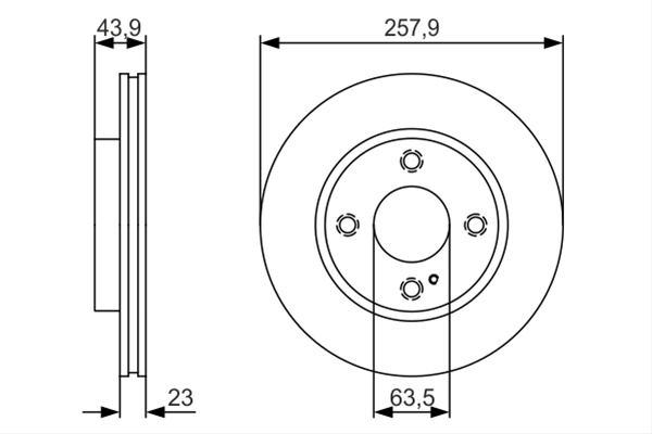 Disc Frana Bosch Ford 0 986 479 S38