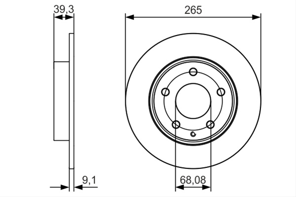 Disc Frana Bosch Mazda 0 986 479 C26