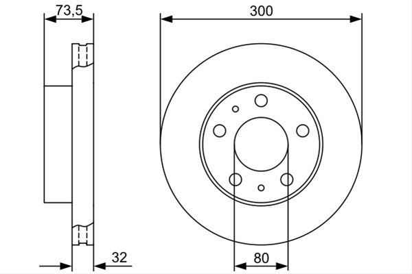 Disc Frana Bosch Peugeot 0 986 479 315