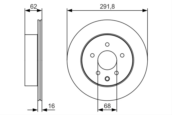 Disc Frana Bosch Renault 0 986 479 S31