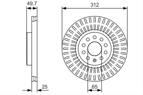 Disc Frana Bosch Skoda 0 986 479 C29