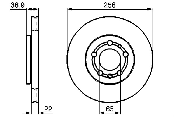 Disc Frana Bosch Vw 0 986 478 988