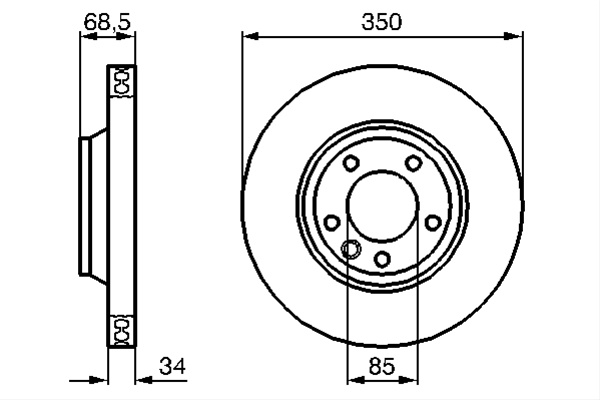 Disc Frana Bosch Vw 0 986 479 249