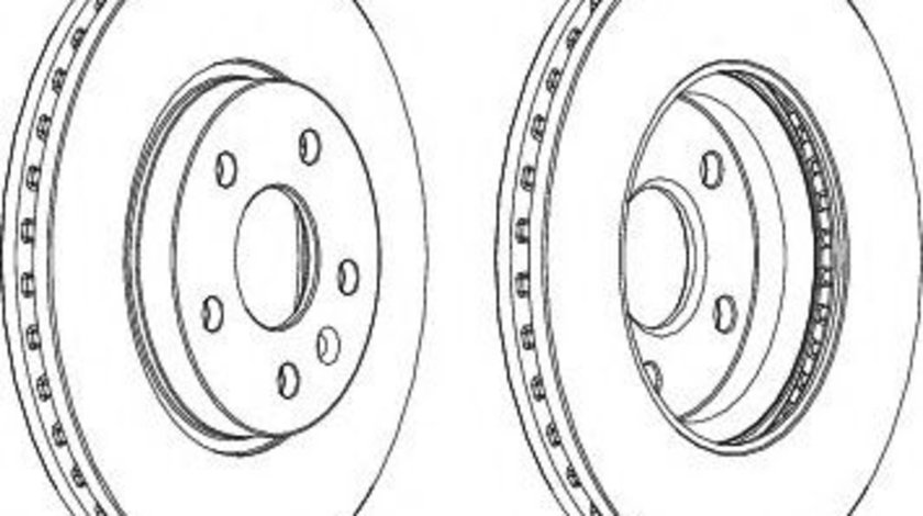 Disc frana CHEVROLET CRUZE Hatchback (J305) (2011 - 2016) FERODO DDF1869 piesa NOUA