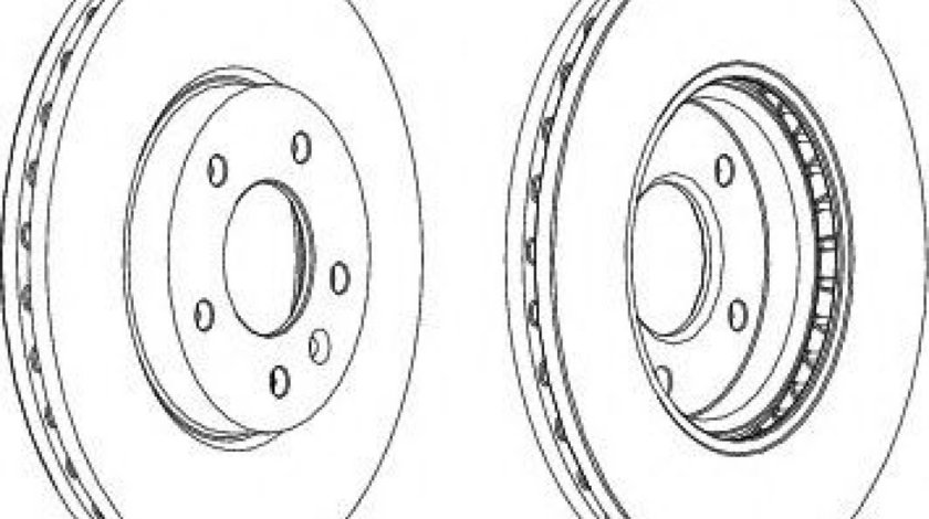 Disc frana CHEVROLET CRUZE (J300) (2009 - 2016) FERODO DDF1870 piesa NOUA