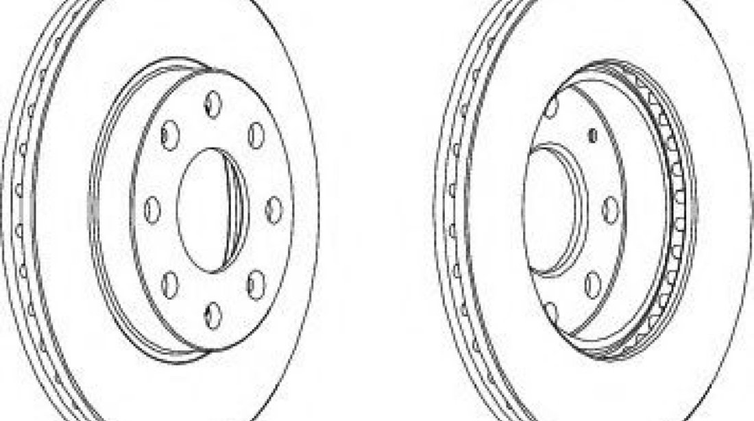 Disc frana CHEVROLET KALOS (2005 - 2016) FERODO DDF1279 piesa NOUA