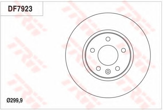 Disc frana CHEVROLET ORLANDO (J309) (2010 - 2016) TRW DF7923 piesa NOUA