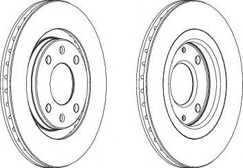 Disc frana CITROEN BERLINGO caroserie (M) (1996 - 2016) FERODO DDF192-1 piesa NOUA