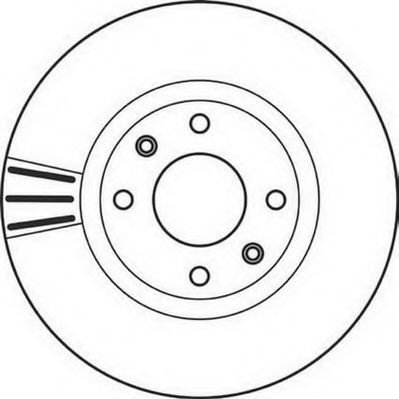 Disc frana CITROEN BERLINGO caroserie (M) (1996 - 2016) JURID 562129JC piesa NOUA