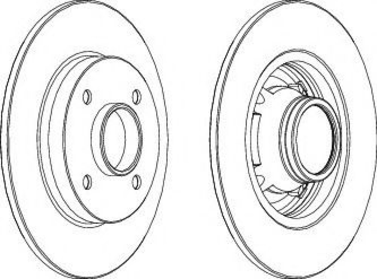 Disc frana CITROEN C3 Picasso (2009 - 2016) FERODO DDF1564C-1 piesa NOUA