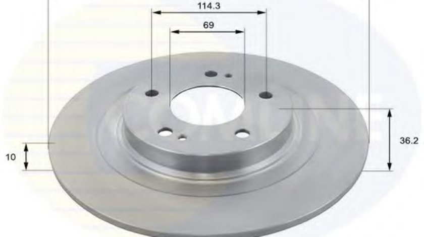 Disc frana CITROEN C4 AIRCROSS (2010 - 2016) COMLINE ADC2732 piesa NOUA