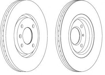 Disc frana CITROEN C4 I (LC) (2004 - 2011) FERODO DDF1152 piesa NOUA