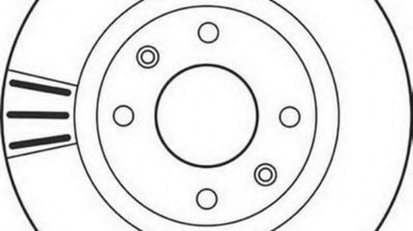 Disc frana CITROEN C4 I (LC) (2004 - 2011) JURID 562128JC piesa NOUA