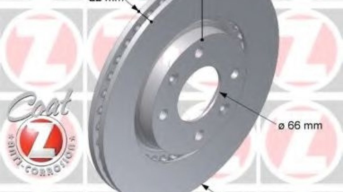 Disc frana CITROEN C5 II Break (RE) (2004 - 2016) ZIMMERMANN 440.3105.20 piesa NOUA