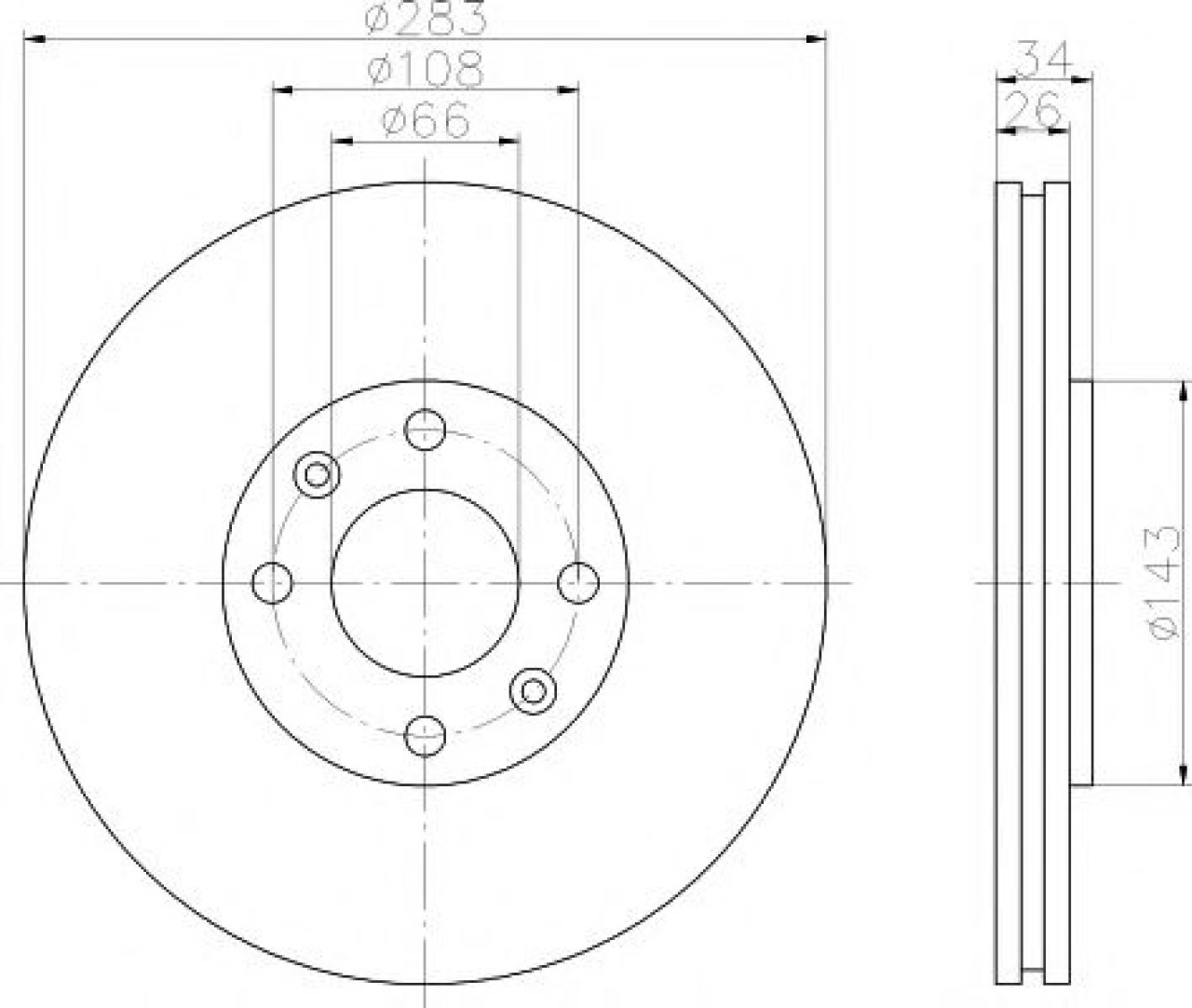 Disc frana CITROEN C5 II Break (RE) (2004 - 2016) TEXTAR 92111603 piesa NOUA