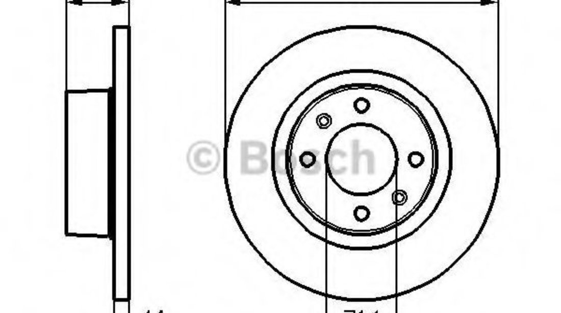 Disc frana CITROEN C5 II (RC) (2004 - 2016) BOSCH 0 986 478 981 piesa NOUA