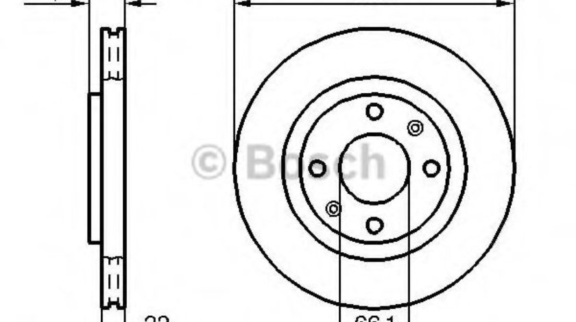 Disc frana CITROEN C5 II (RC) (2004 - 2016) BOSCH 0 986 478 618 piesa NOUA