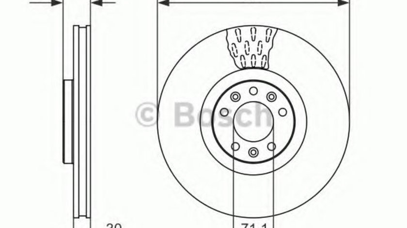 Disc frana CITROEN C5 III (RD) (2008 - 2016) BOSCH 0 986 479 092 piesa NOUA