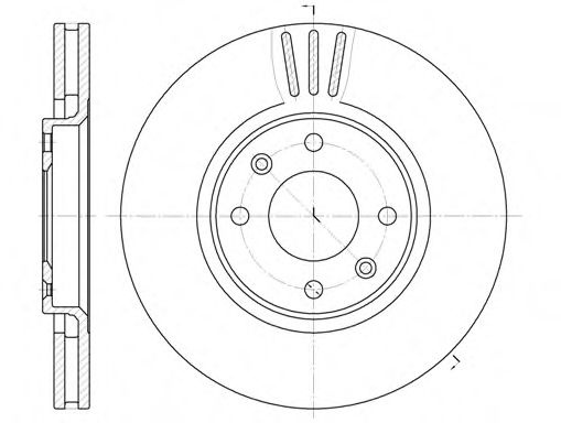 Disc frana CITROEN DS5 (2011 - 2015) REMSA 6604.10 piesa NOUA