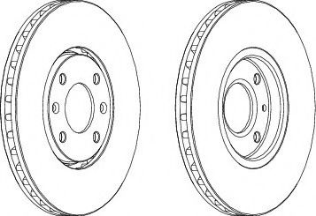 Disc frana CITROEN XANTIA Estate (X2) (1998 - 2003) FERODO DDF841 piesa NOUA