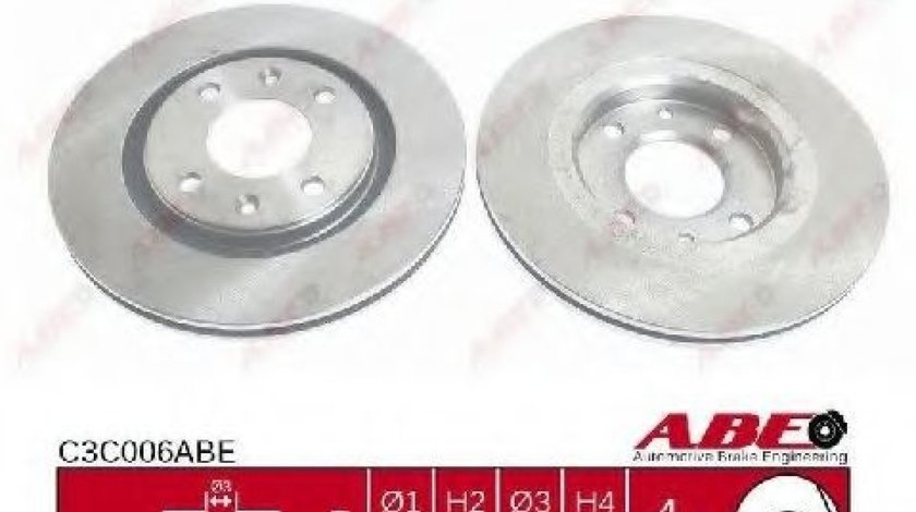 Disc frana CITROEN XANTIA (X1) (1993 - 1998) ABE C3C006ABE piesa NOUA