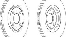 Disc frana CITROEN XANTIA (X1) (1993 - 1998) FEROD...