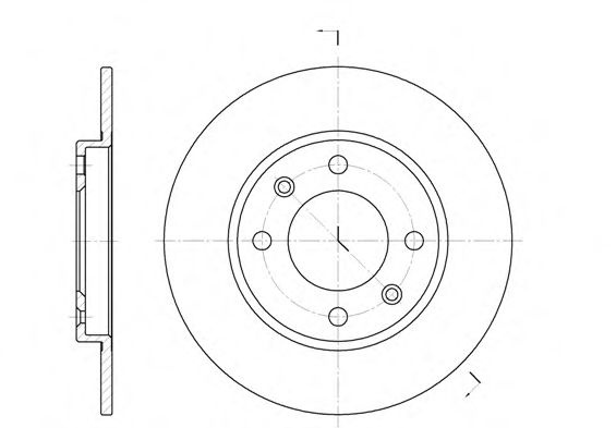 Disc frana CITROEN XSARA Caroserie (2000 - 2005) REMSA 6128.00 piesa NOUA