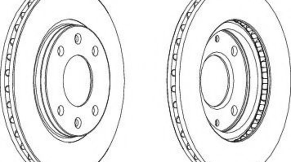 Disc frana CITROEN XSARA Cupe (N0) (1998 - 2005) FERODO DDF214 piesa NOUA