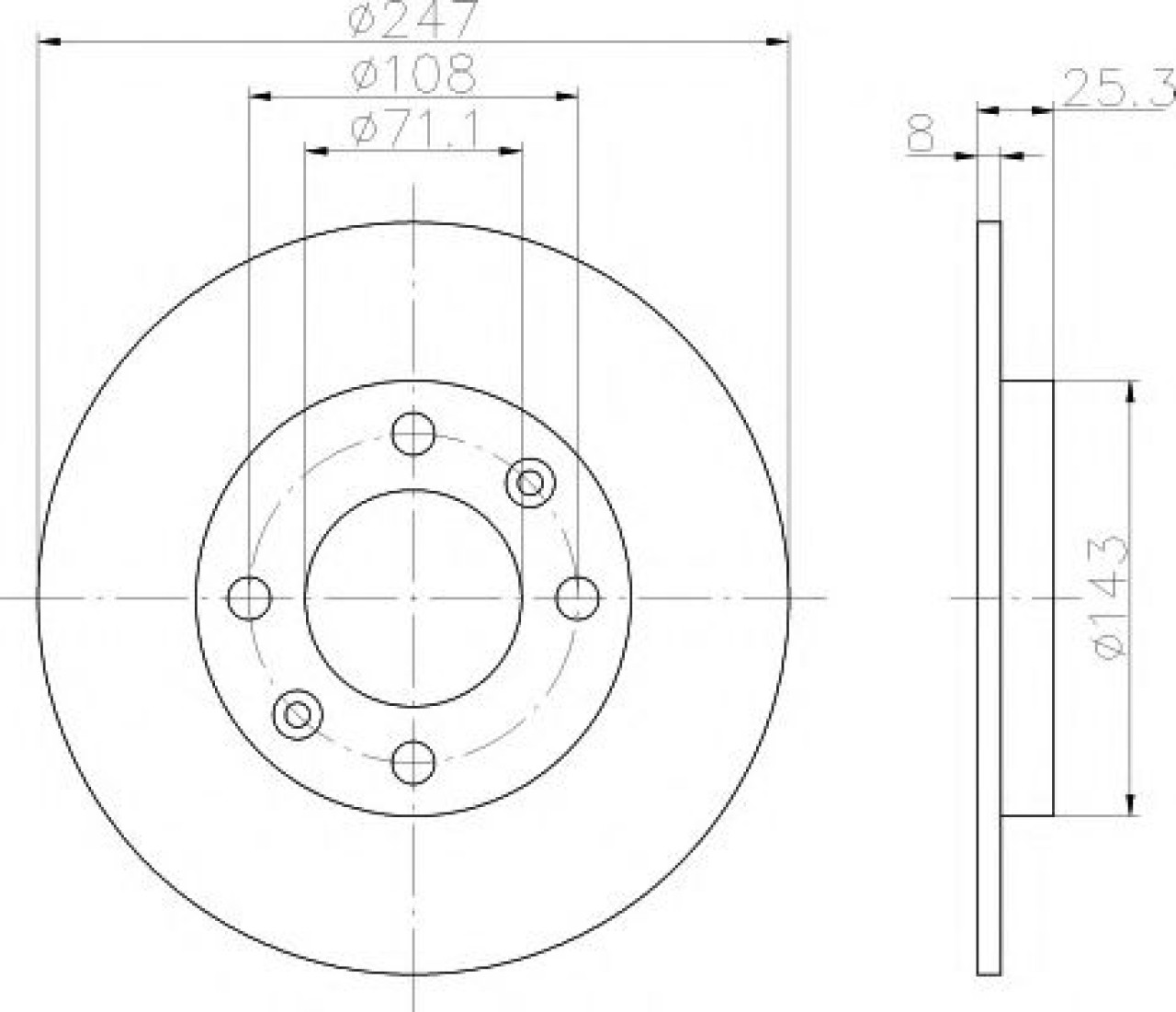 Disc frana CITROEN XSARA Estate (N2) (1997 - 2010) TEXTAR 92055003 piesa NOUA