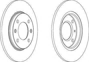 Disc frana CITROEN XSARA (N1) (1997 - 2005) FERODO DDF244 piesa NOUA