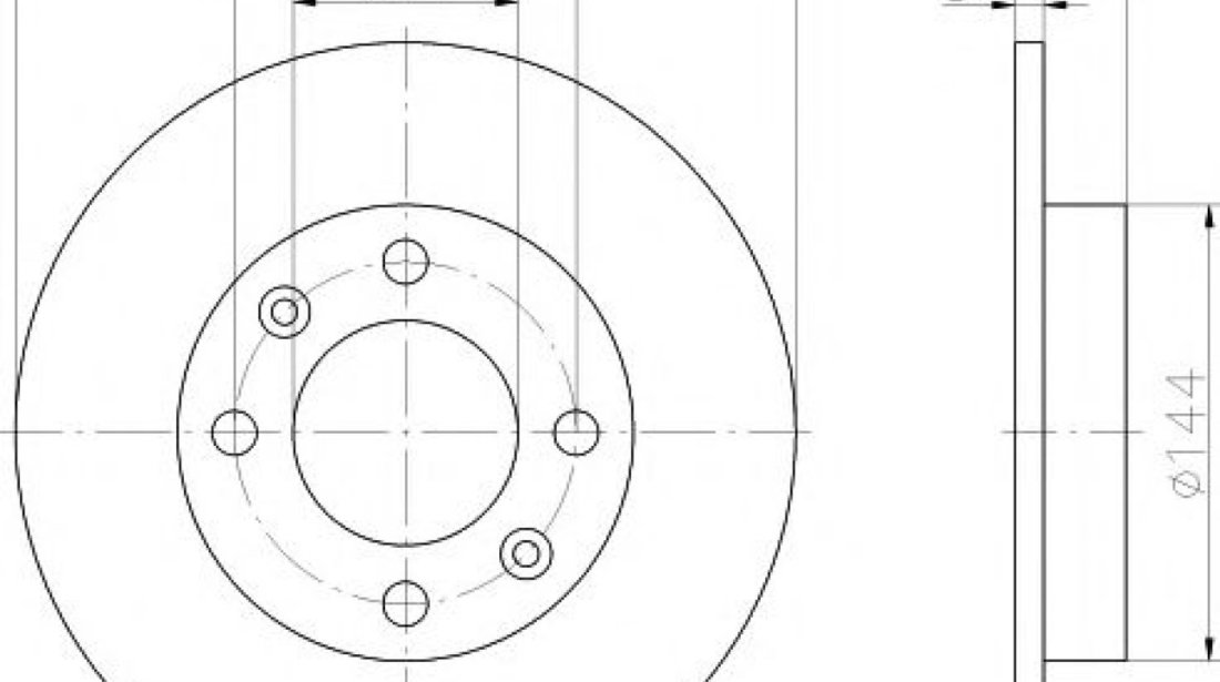 Disc frana CITROEN XSARA PICASSO (N68) (1999 - 2016) TEXTAR 92111703 piesa NOUA