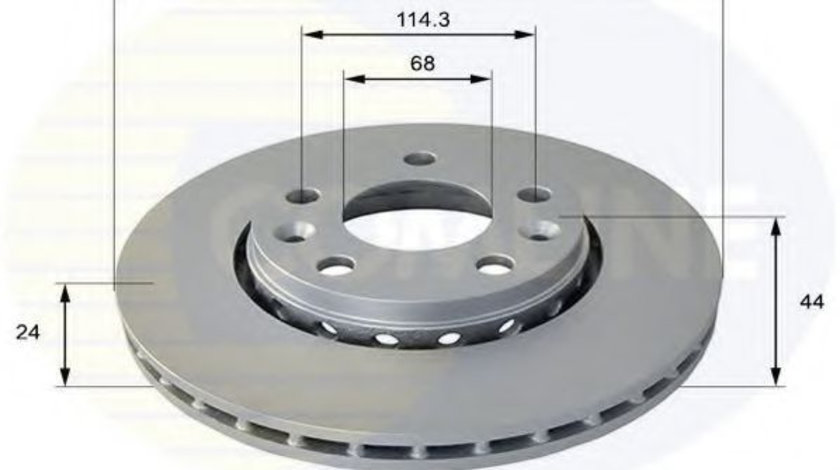 Disc frana DACIA DUSTER (2010 - 2016) COMLINE ADC1585V piesa NOUA