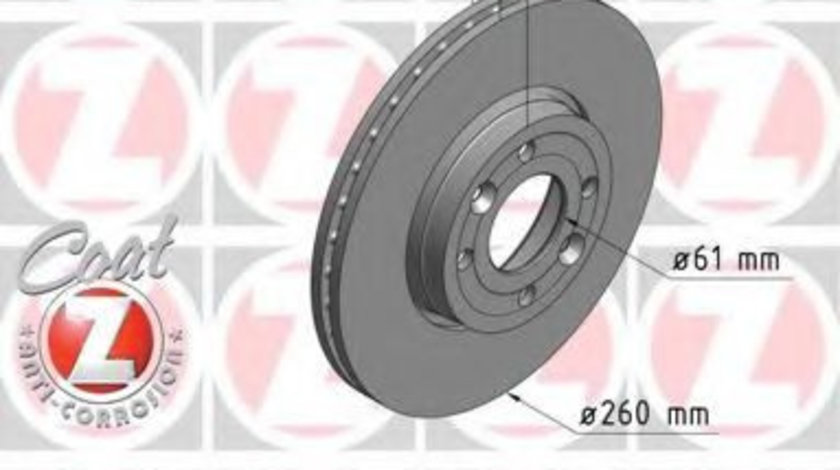 Disc frana DACIA LOGAN EXPRESS (FS) (2009 - 2016) ZIMMERMANN 470.2416.20 piesa NOUA