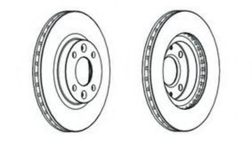 Disc frana DACIA LOGAN II (2012 - 2016) FERODO DDF2327C piesa NOUA