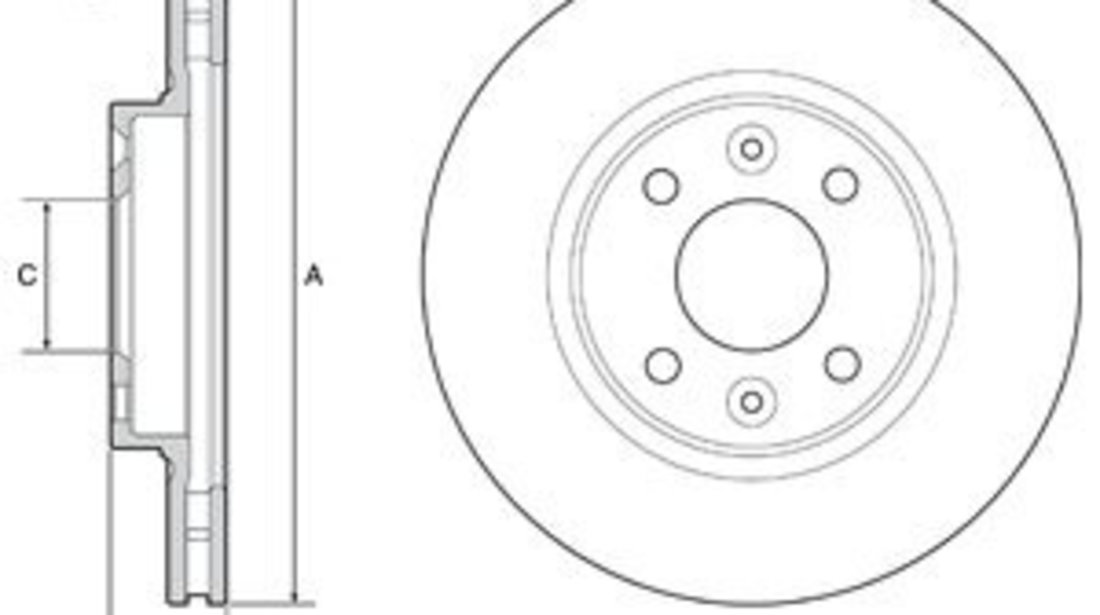 Disc frana DACIA SANDERO II (2012 - 2016) KRIEGER 0950004355 piesa NOUA