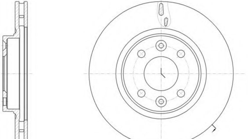 Disc frana DACIA SANDERO II (2012 - 2016) REMSA 61535.10 piesa NOUA