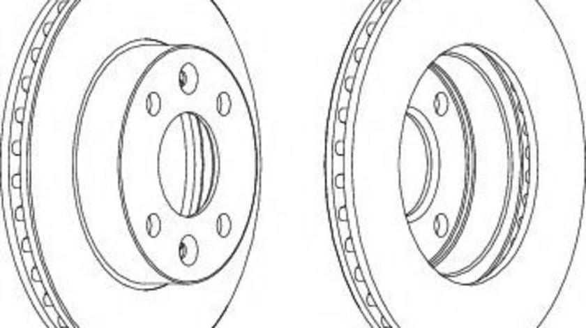 Disc frana DACIA SOLENZA (2003 - 2016) FERODO DDF1521 piesa NOUA