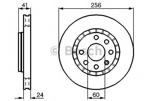 Disc frana DAEWOO ESPERO (KLEJ) (1991 - 1999) BOSCH 0 986 478 327 piesa NOUA